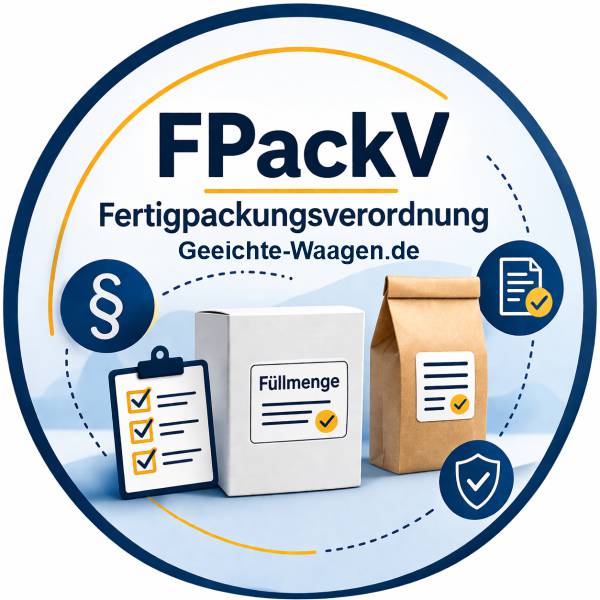 Geeignete Waagen mit Eichung nach FPackV