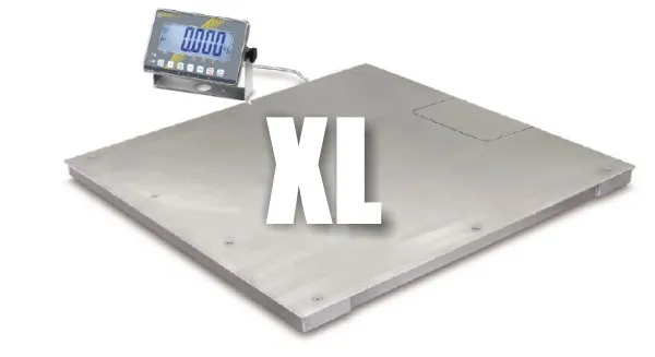XL Bodenwaage 1500kg KERN BAN 1T-4M - Edelstahl IP68, eichfähig