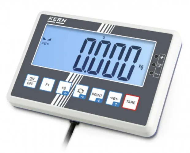 Abbildung zeigt das Display der KERN Waage IFC 150K20DM