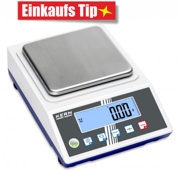 Kern Präzisions- und Goldwaage mit optionaler Eichung 600g/0.01g
