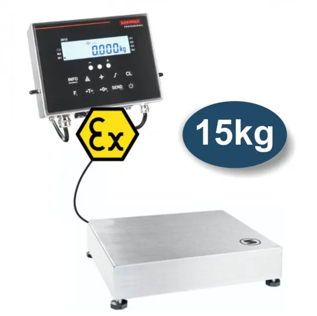 Soehnle Professional EX-Waage – eichfähige Industriewaage für Zone 2/22 max. 15kg