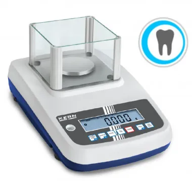 Professionelle Dentalwaage - für zahntechnische Labore 600g / 0,01g Eichklasse II