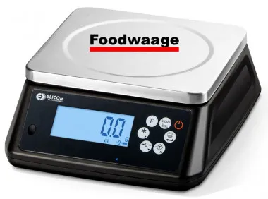 Foodwaage mit Eichzulassung 1,5 kg/3kg Eichwert 0,5/1g