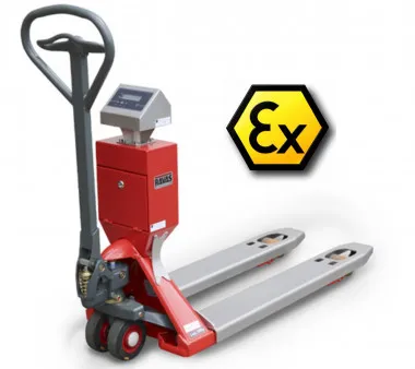 RAVAS 2100 Exi – eichfähiger ATEX-Wiegehubwagen Zone 1/21