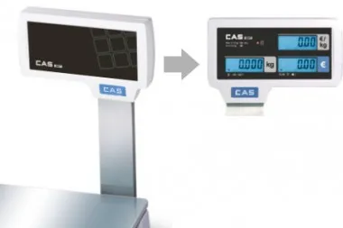 Hochanzeige für CAS ERJ Ladenwaage Hochanzeige für CAS ERJ Ladenwaage