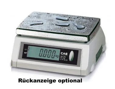 Rückseite mit Kundendisplay an der CAS SWWP5 Waage