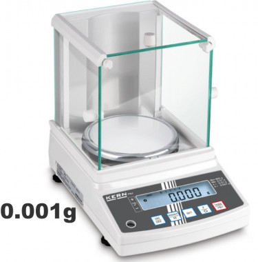 Eichbare Kern Feinwaage - Karatwaage mit Windschutz 620g / 0.001g