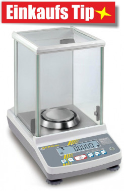 Eichfähige Laborwaage Kern und Sohn 82g/0,1mg