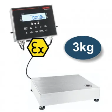 Soehnle Professional EX-Waage – eichfähige Industriewaage für Zone 2/22 max. 3kg
